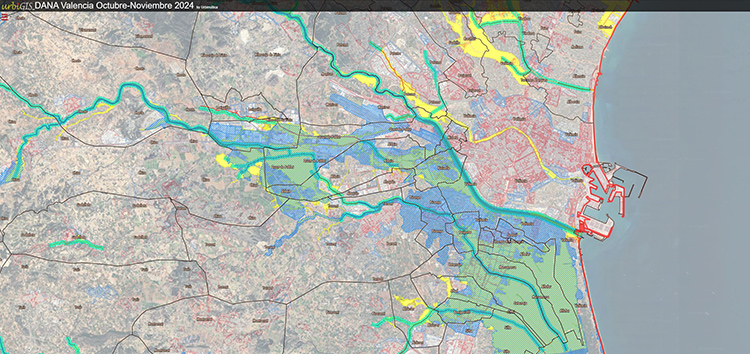 El nuevo geoportal de Arnaiz que integra 70 mapas sobre la DANA para contribuir a la restauración de la Comunidad Valenciana 